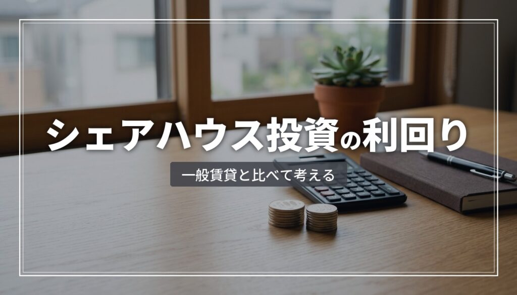 シェアハウス投資の利回り｜一般賃貸と比較する考え方
