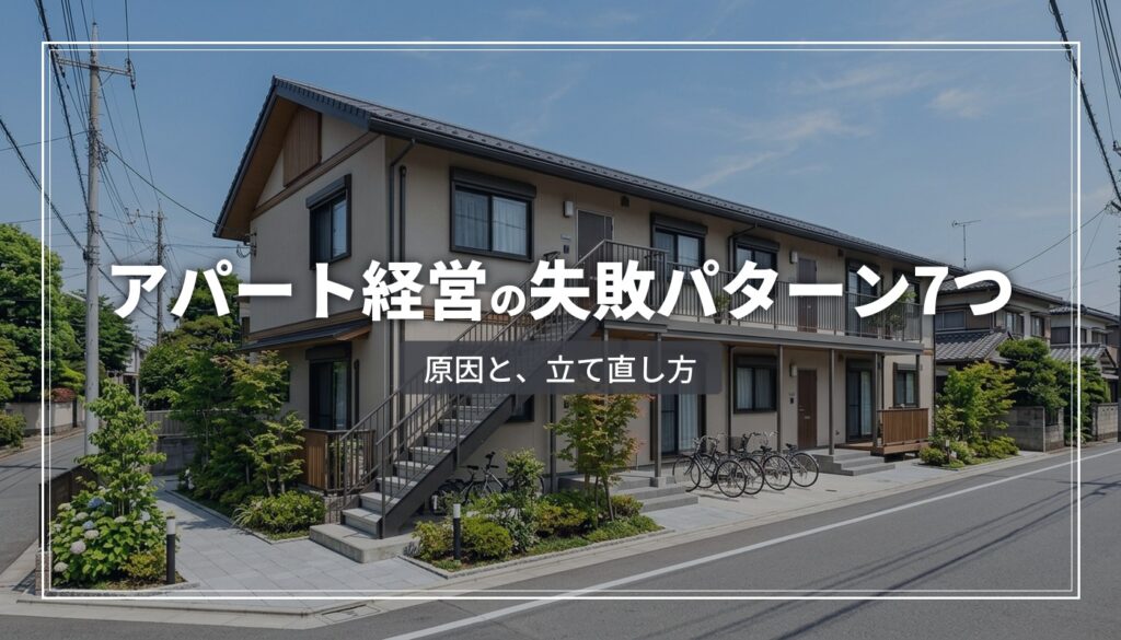 アパート経営の失敗パターン7つ