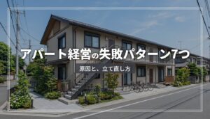 アパート経営の失敗パターン7つ